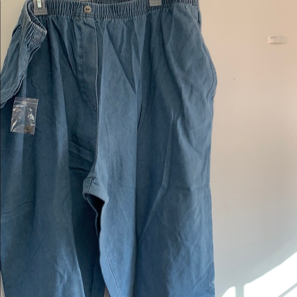 Woman within stretch waist jeans